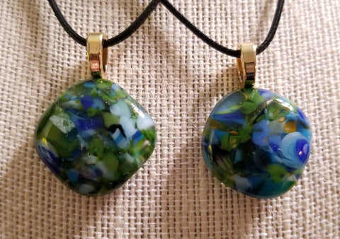 Blue and Green Pendants