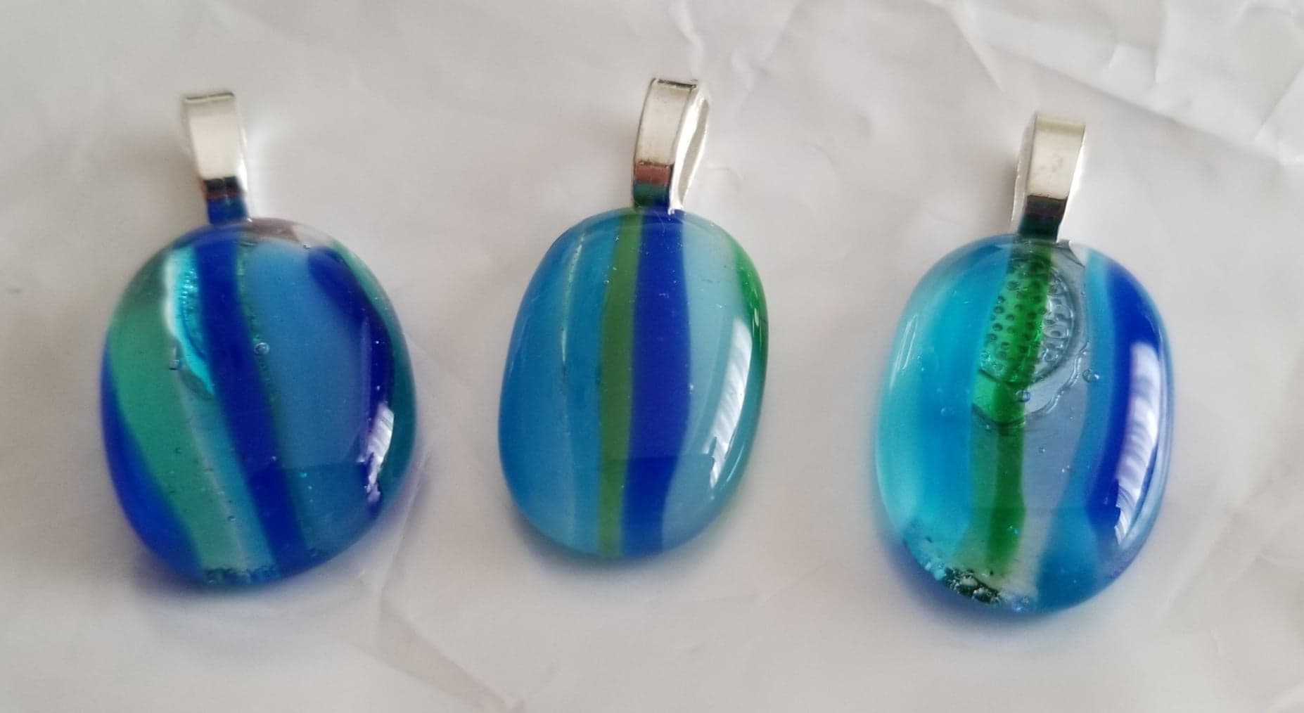 Blue and Green Small Pendants