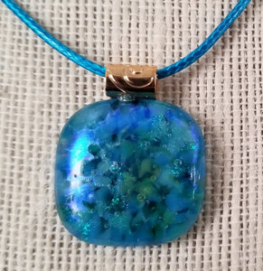 Shimmer Blue and Green Pendant