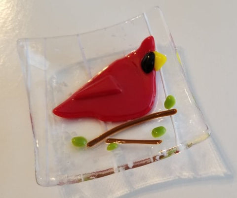 3" Cardinal Trinket Dish