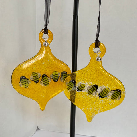 Honey yellow bee suncatchers/ornaments
